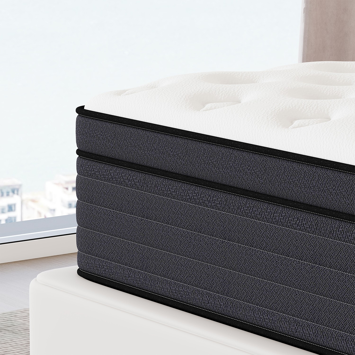 8″10″12″14″ Twin Full Queen King Mattress in a Box Hybrid Spring Gel Memory Foam