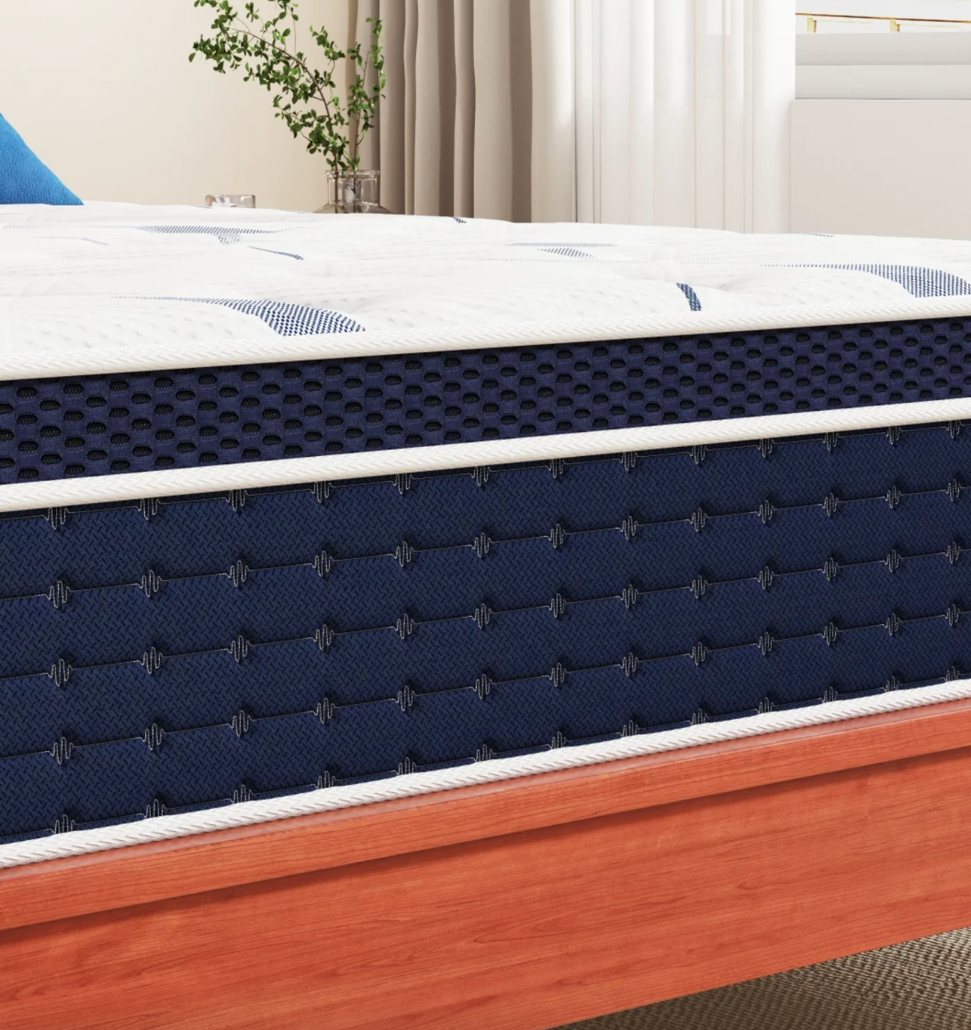 10″ Colchones FULL Size 10 Pulgadas Espuma Memory Foam Hybrid Mattress Modern