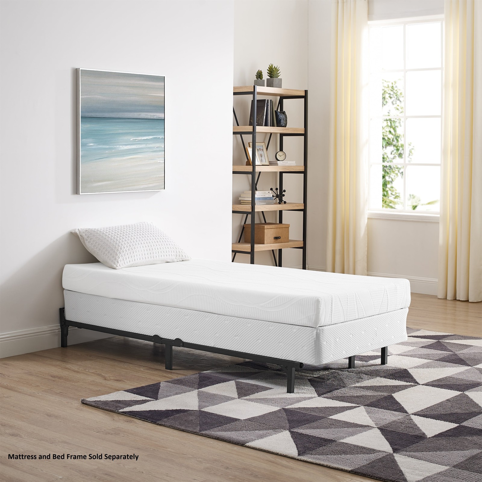 Mainstays MS2601008908 7.5″ Half-Fold Metal Box Spring, Twin