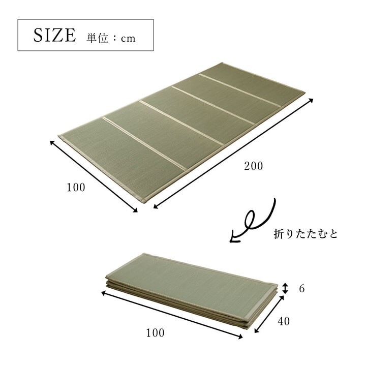 Igusa Tatami Mattress Mat Floor Compact Foldable Odor Control Japan