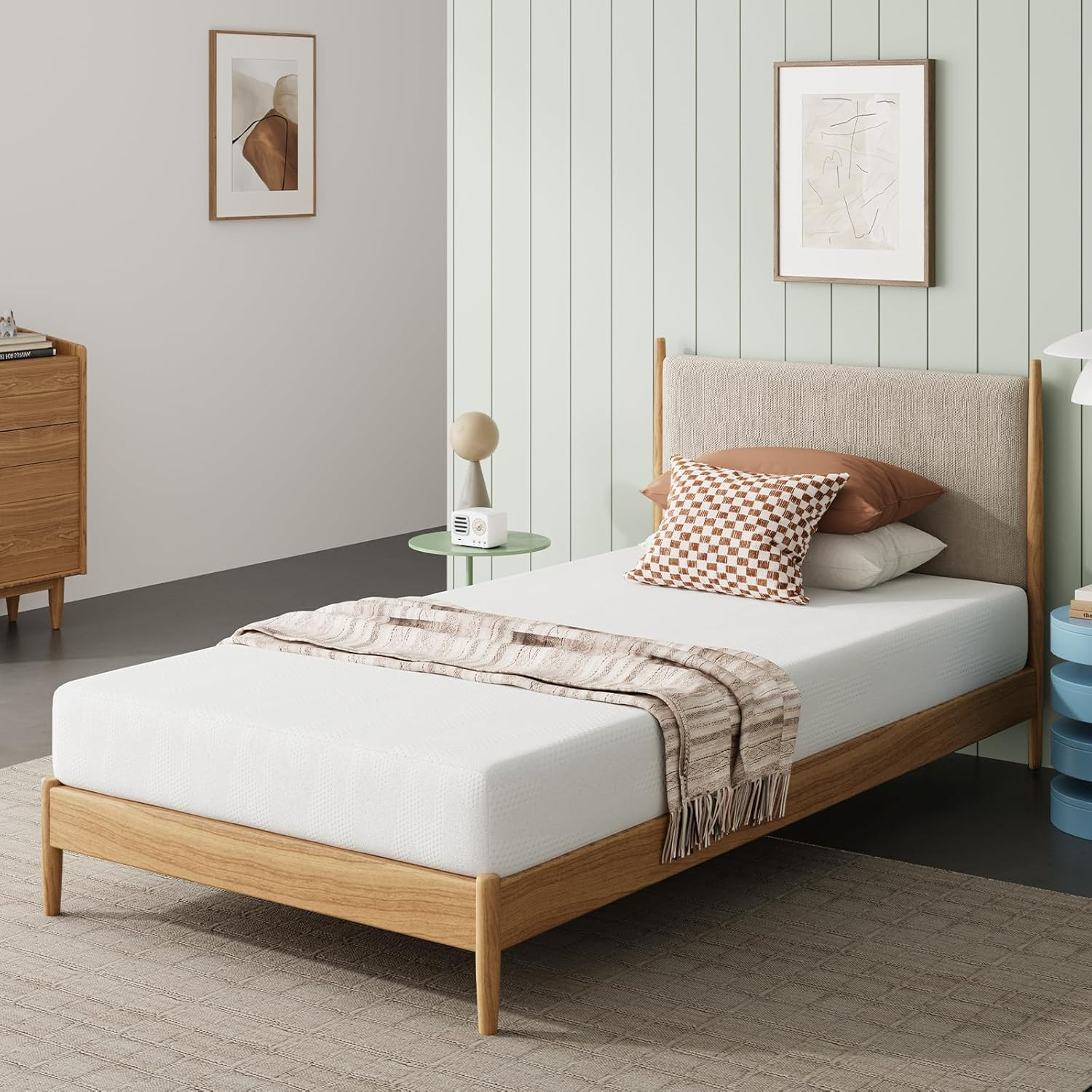 Twin Bed Mattress, 8 Inch Twin Size Mattress with Gel Memory Foam for Cooling Ni