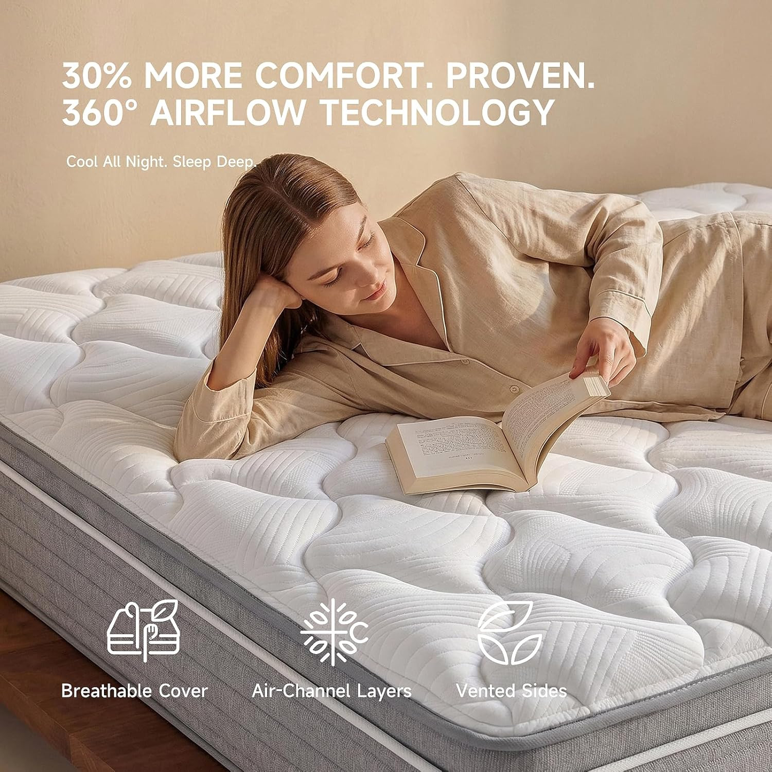 Queen mattress 12 inch,Queen Size Mattresses in a Box,Memory Foam Hybrid Mattres
