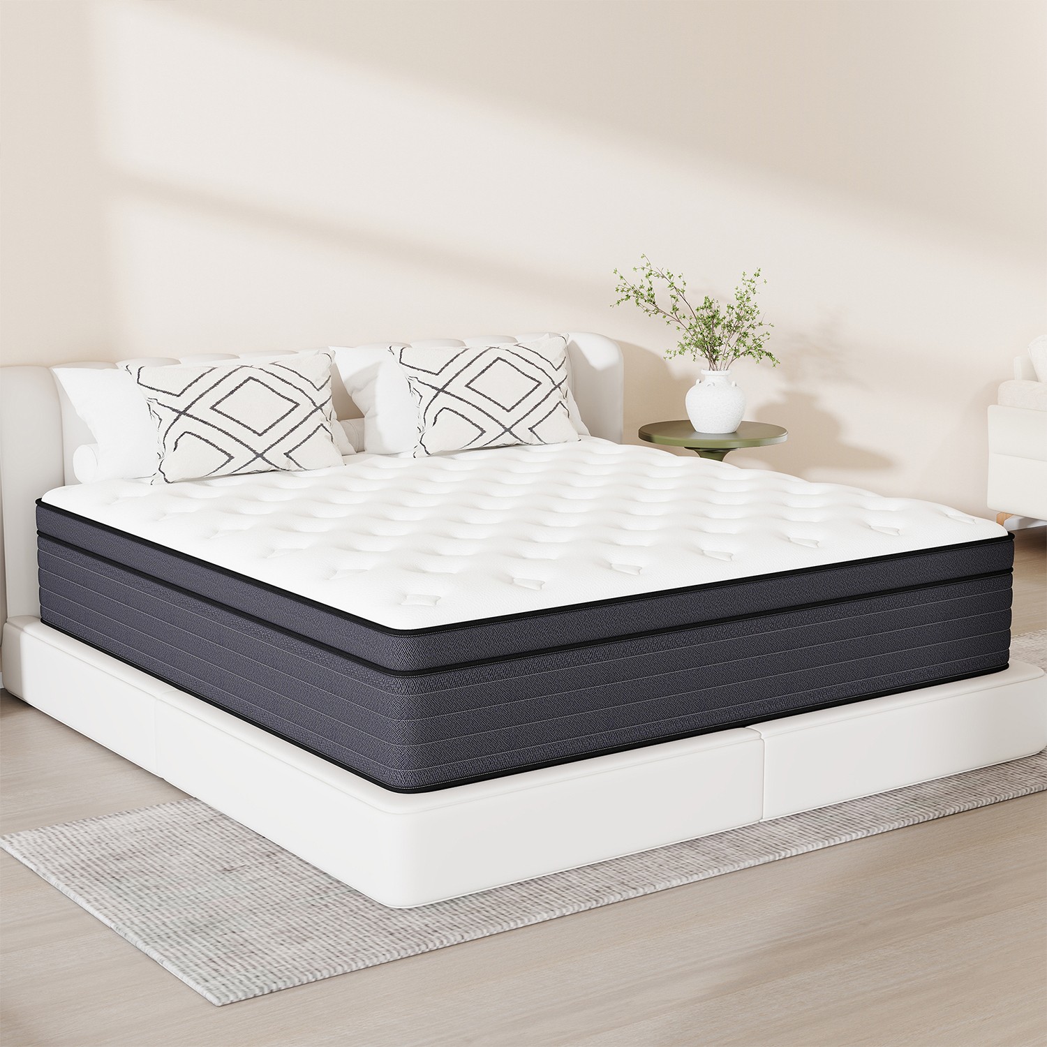 8″10″12″14″ Twin Full Queen King Mattress in a Box Hybrid Spring Gel Memory Foam