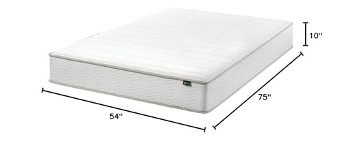 ZINUS 10 INCH FOAM AND SPRING HYBRID MATTRESS [NEW VERSION], FULL, MATTRRESS