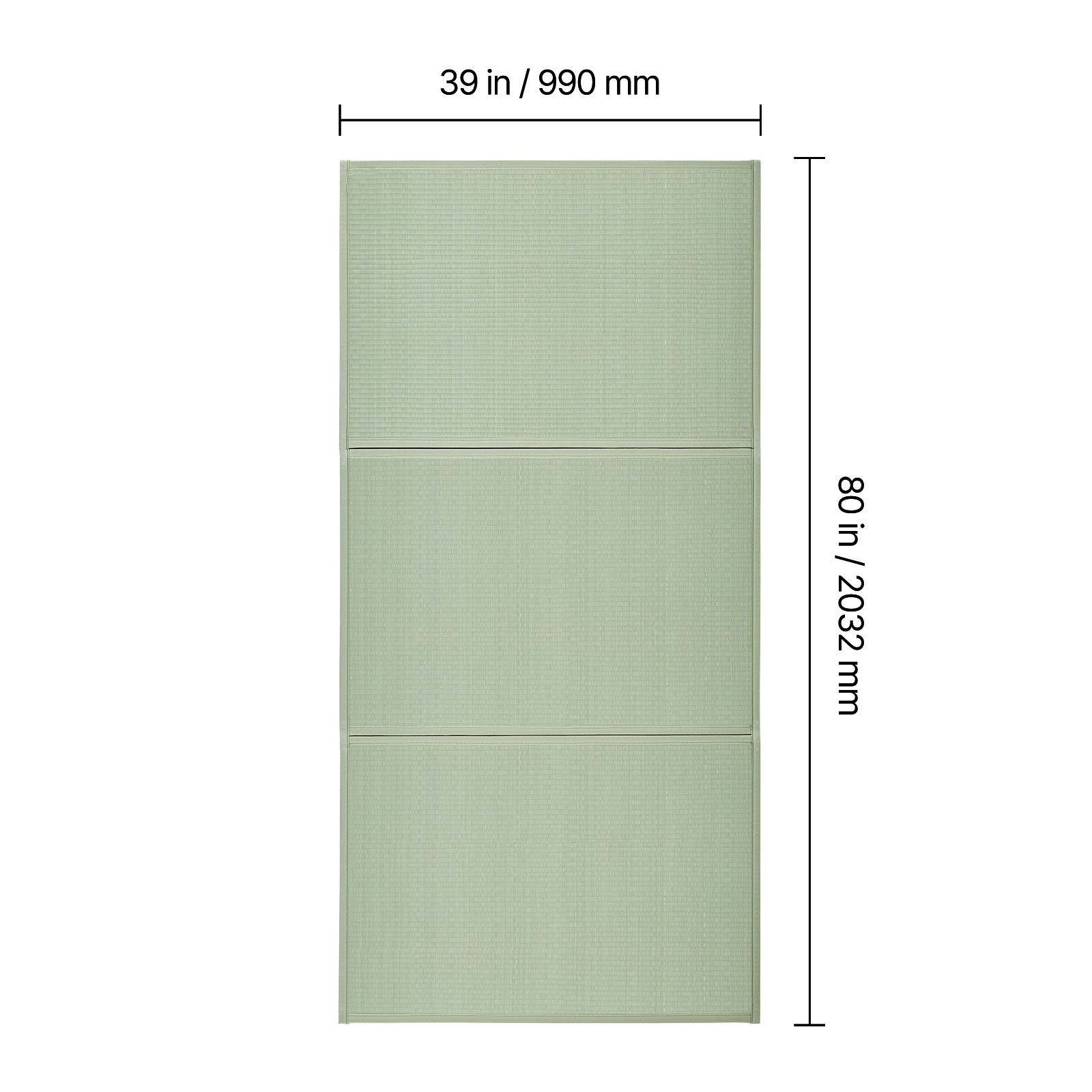 Traditional Japanese Tatami Mat, Twin Sized Foldable Tatami Mattress