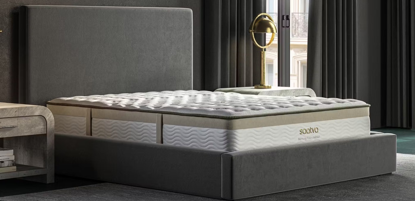 Saatva Memory Foam Hybrid Organic Cotton USA Made Mattress