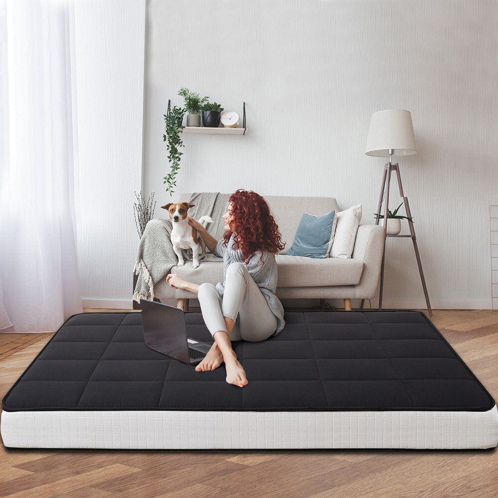 6″ Thick Japanese Foldable Futon Mattress Topper Floor Mattress Pad Guest Bed