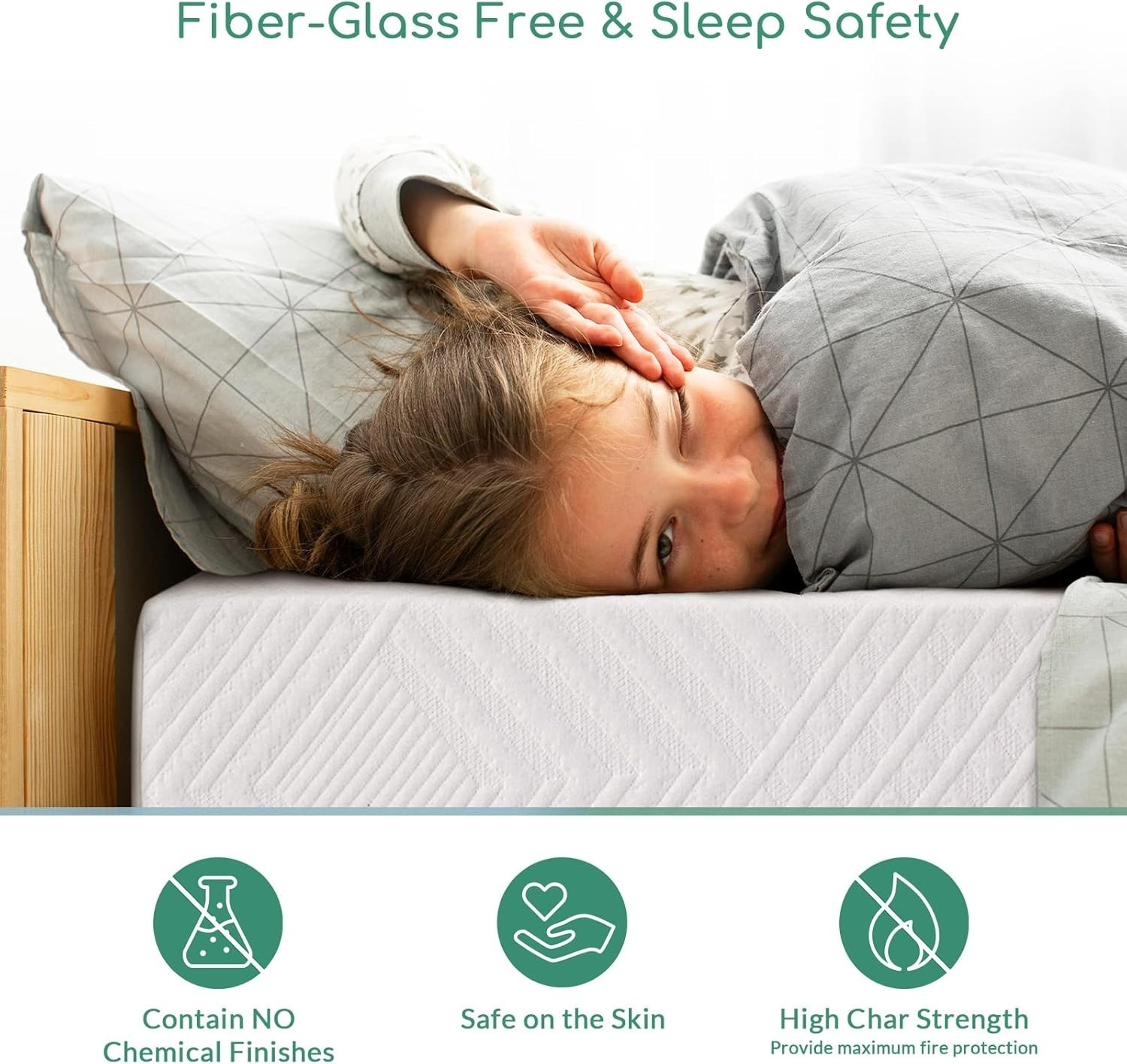 Airdown Twin Mattress, 8 Inch Memory Foam Mattress for Kids, Medium Firm#2678MR8