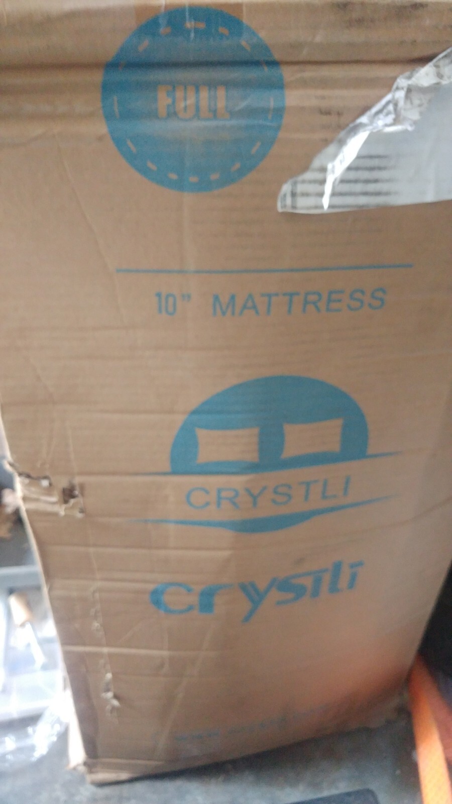 Crystli 10 Inch Bed Mattress Full Size Gel Memory Foam Innerspring Hybrid