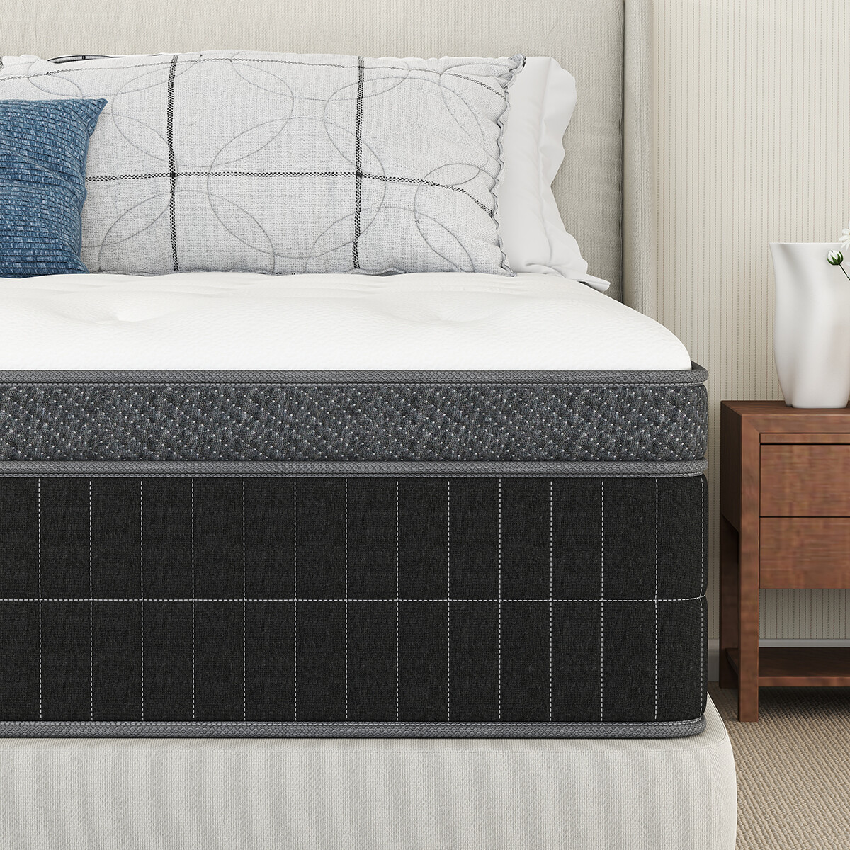 10″12″14″ Memory Foam Hybrid Spring Mattress Twin Full Queen King Size in a Box