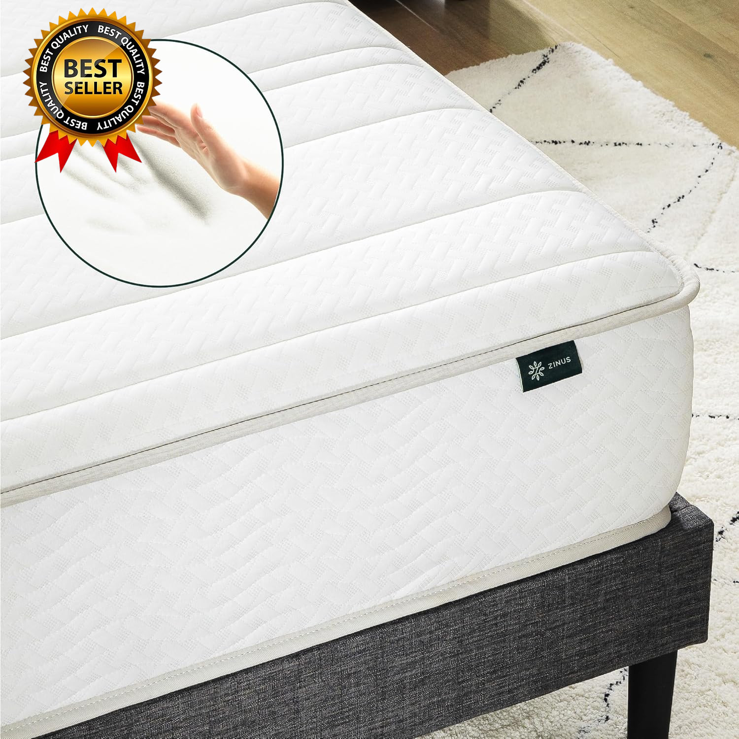8 Inch Foam and Spring RV Mattress, [New Version], Short Queen for Rvs, Campers