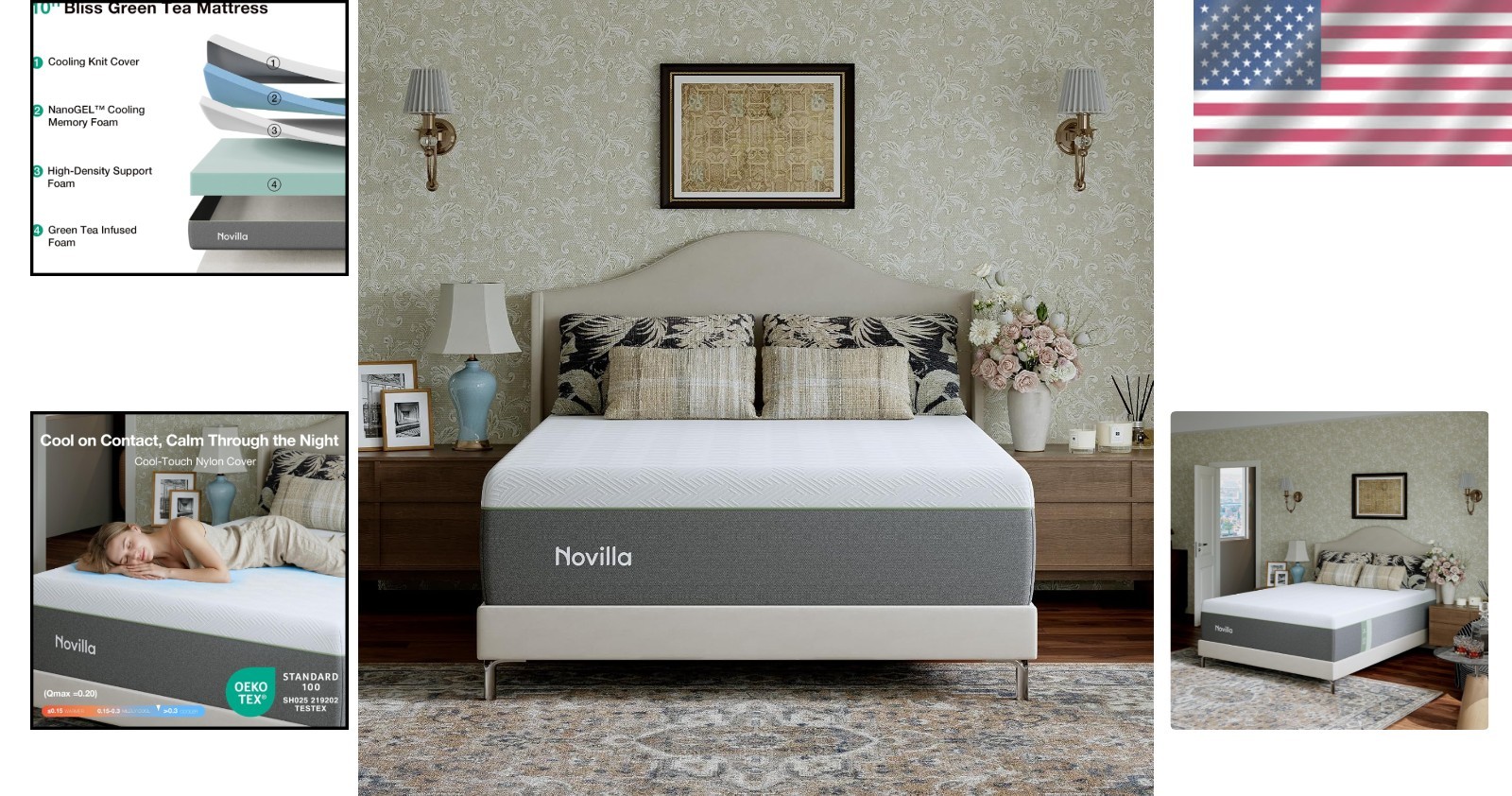 CertiPUR Certified Queen Memory Foam Mattress – Pain Relief