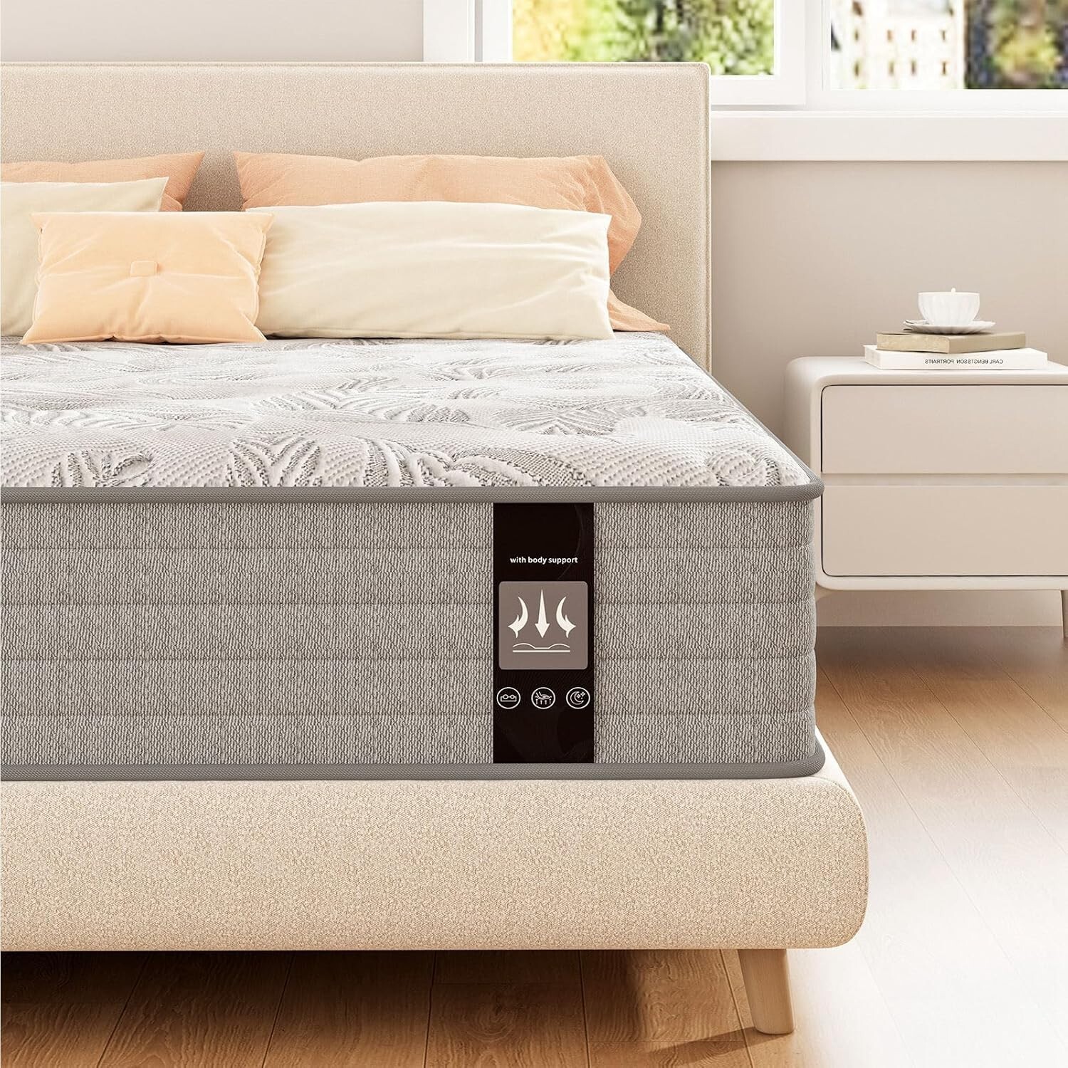 12″ 14″ Gel Memory Foam & Innerspring Hybrid Mattress, Twin Full Queen King Size