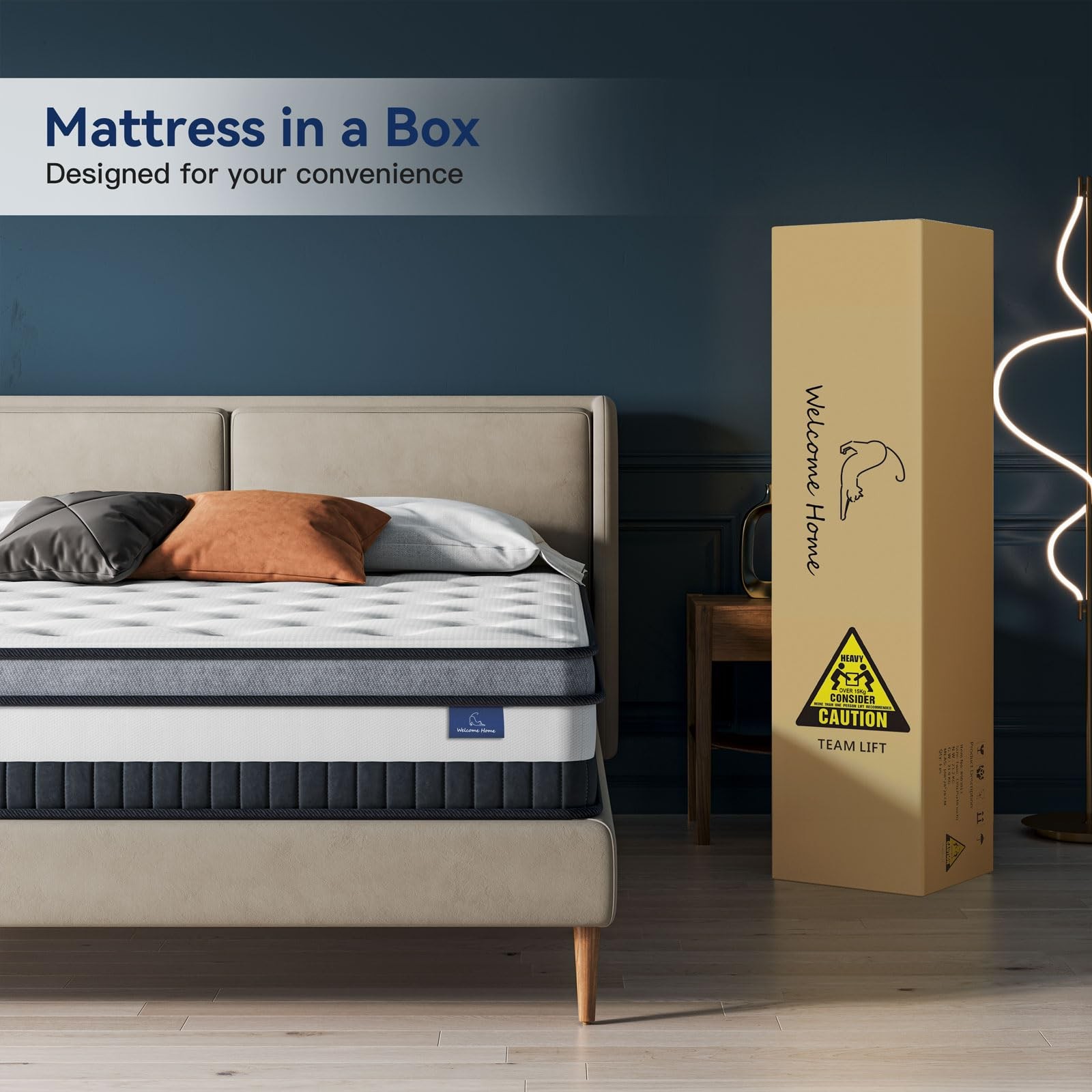 Twin Mattress 10 Inch Innerspring Multilayer Hybrid Single Mattress – Ergonom…