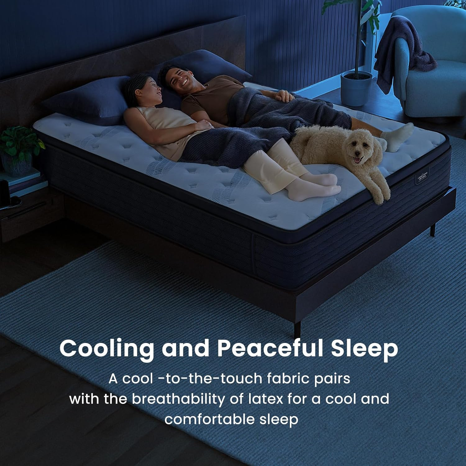 Luxury 14″ King Mattress – Euro Top Hybrid with Gel Foam & 5-Zone Support
