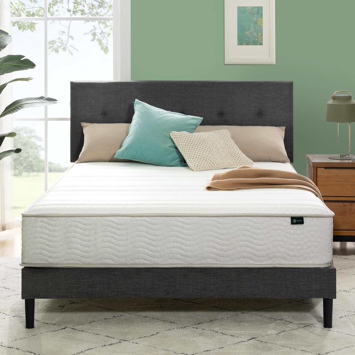 10 Inch Foam and Spring Hybrid Mattress [New Version], Full, Fiberglass Free, Me