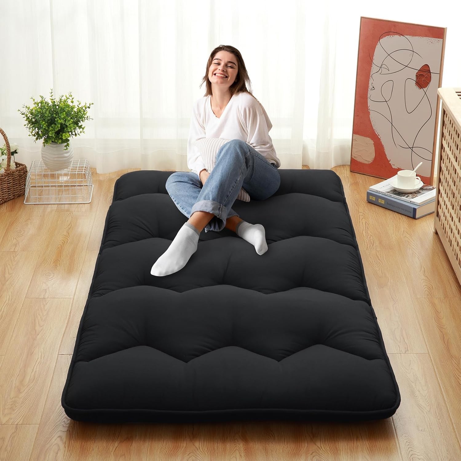 Ⓜ️Twin/Full/Queen Size Floor Mattress Japanese Futon Mattress Sleeping Tatami Ma