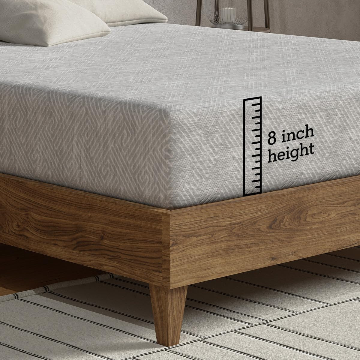 8 Inch Gel Memory Foam Firm Mattress, Full Size Mattress in a Box