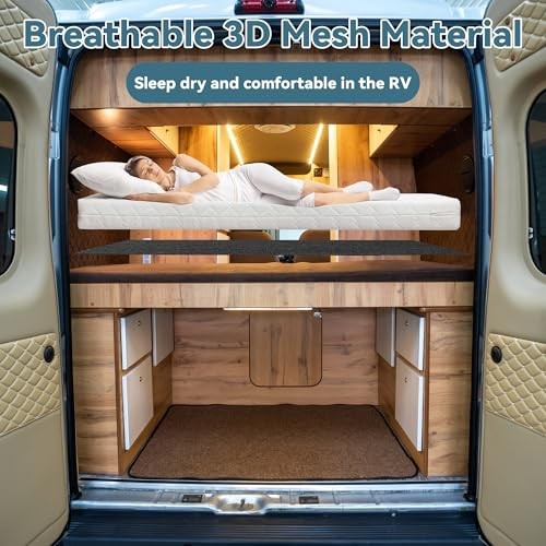 Breathable Mattress Underlay, Queen Size 3D Air Meshfiber Under Mattress Pad,