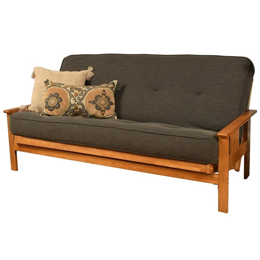 Pemberly Row Cotton/Foam Full-size Futon 7″ Mattress with Charcoal Cover