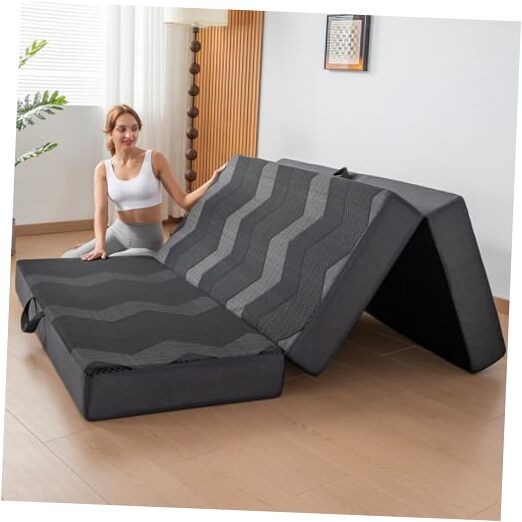 Foldable Mattress – Memory Foam 6 inch Trifold Mattress for Queen 6 Inch