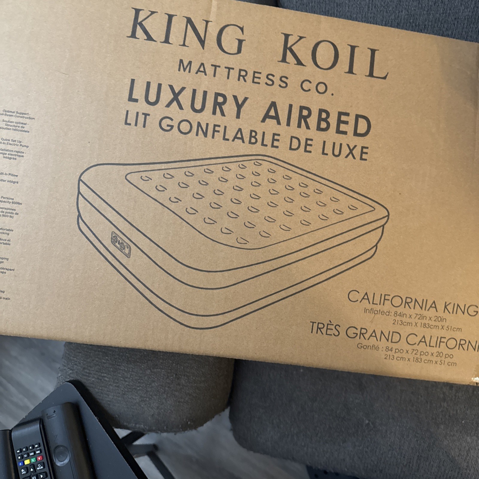 KING KOIL NATURAL ALCOTT KING EUROTOP ULTRA FIRM MATTRESS NEW CLOSEOUT FAST SHIP