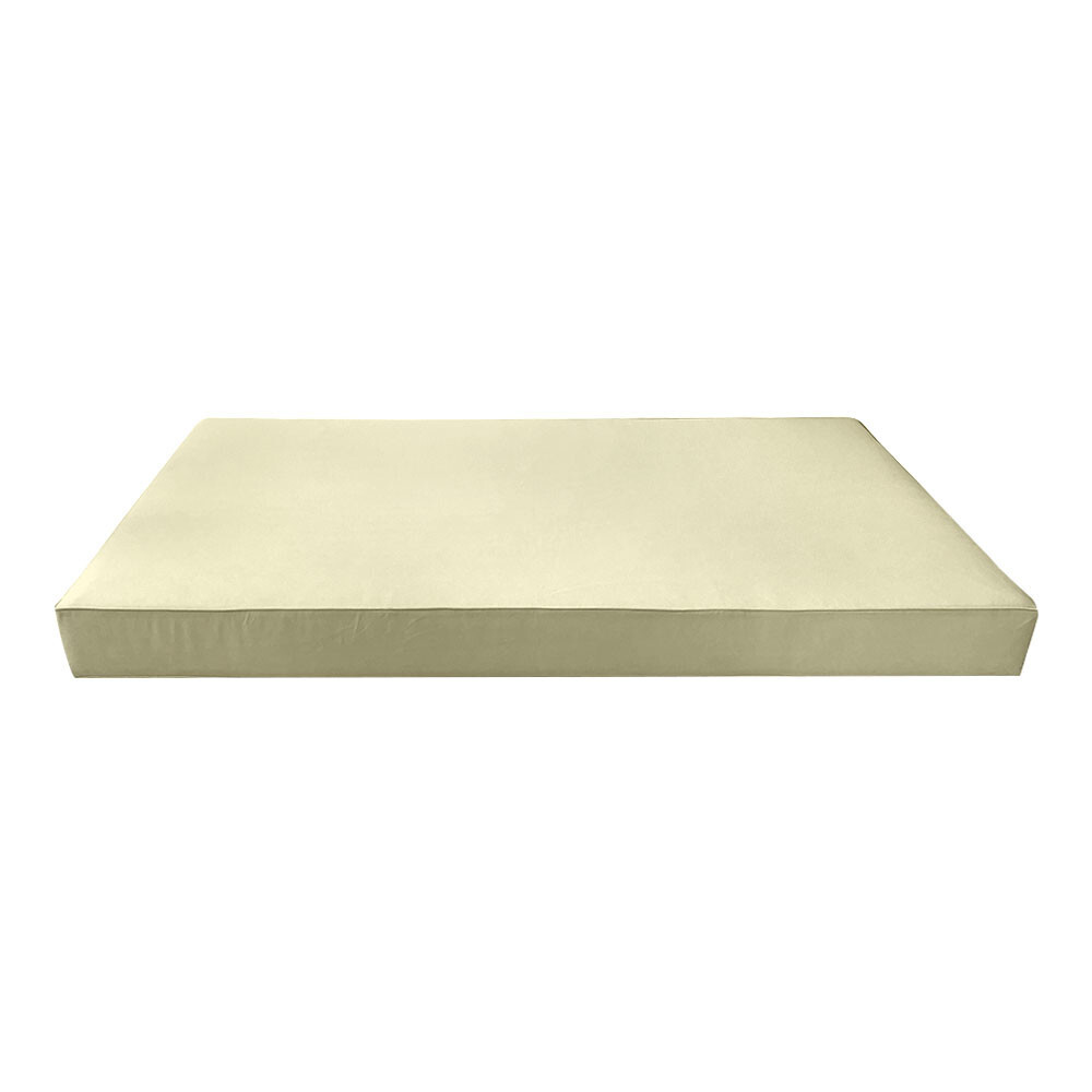 |COVER ONLY| Outdoor Piped Trim 6″ Twin Size Daybed Fitted Sheet Slipcover AD005