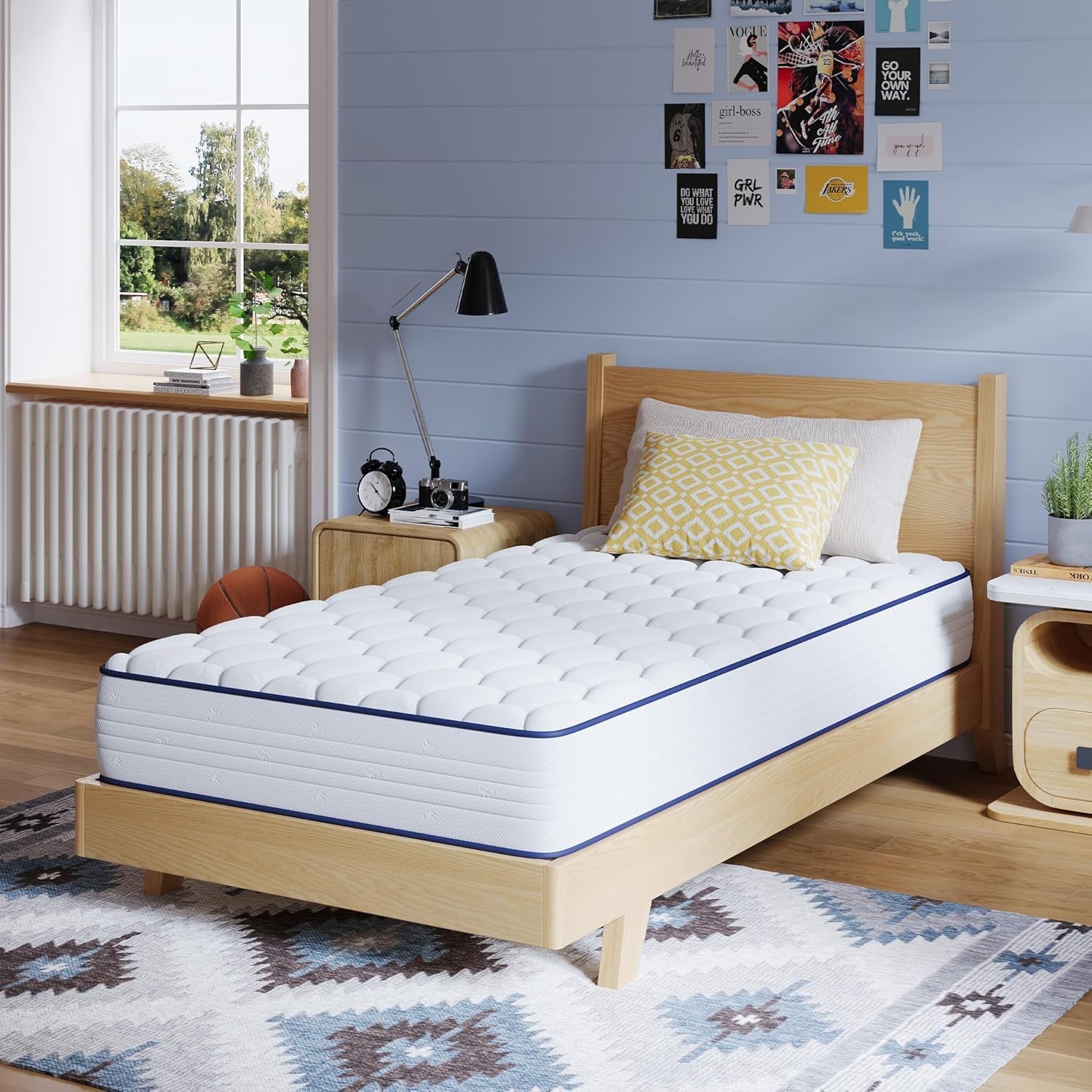 Avenco 6 Inch Twin Mattress for Fresh Sleep, Twin Size Mattresses with Innerspri