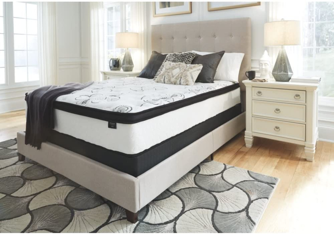 Queen Plush Hybrid Innerspring Mattress High Density Gel Memory Foam Euro Top