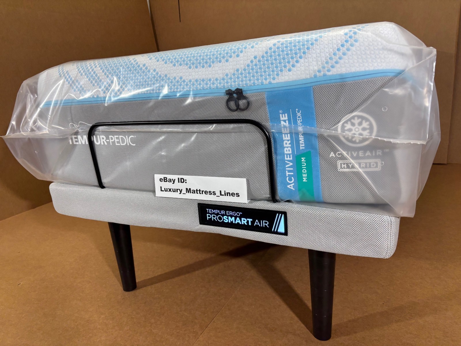 Tempurpedic ActiveBreeze Twin XL Mattress W/Pro Smart Air Adjustable Base NEW!