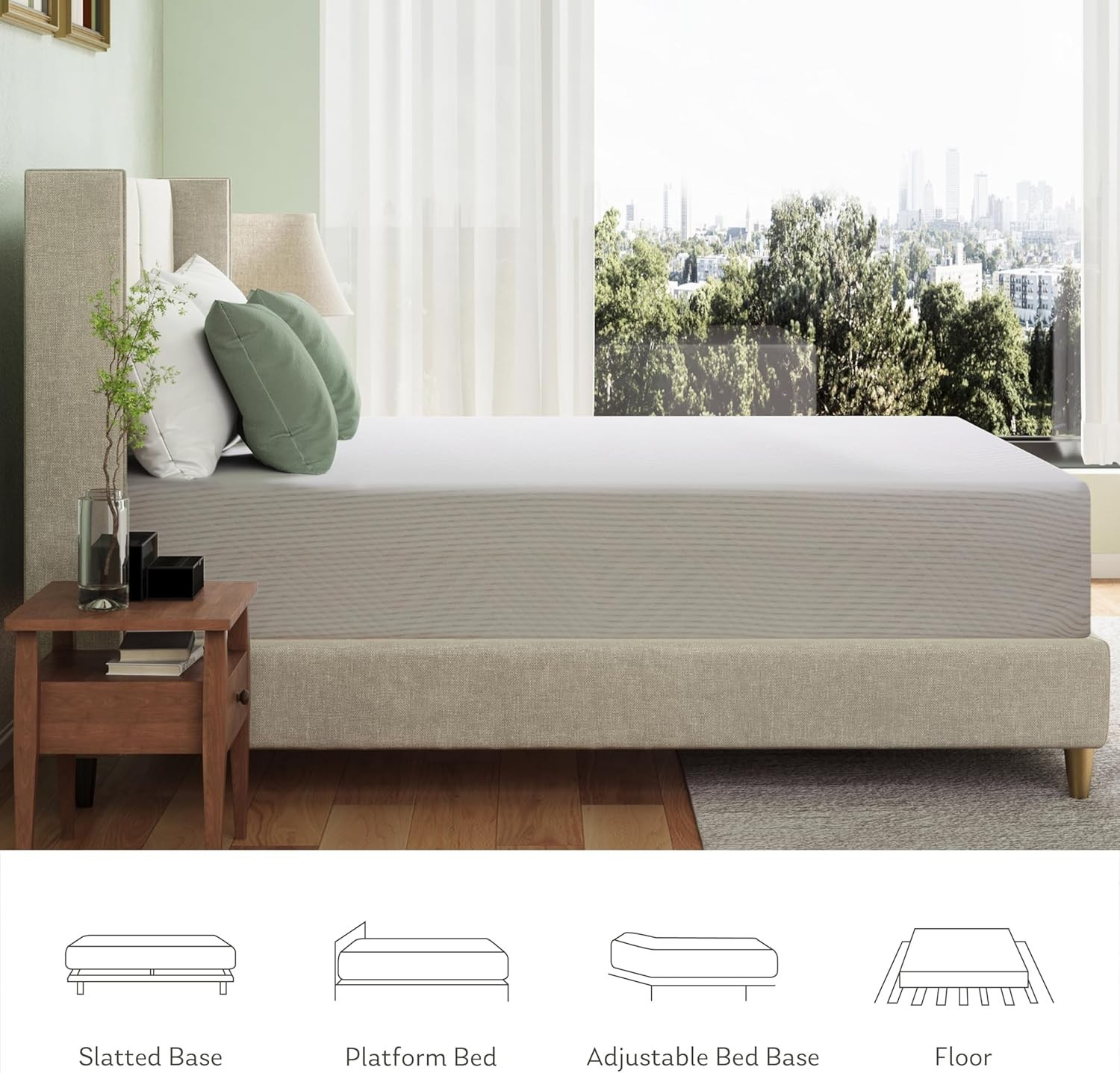 Eco-Friendly 12-Inch Twin Mattress with Pressure Relief – Perfect for Daybeds