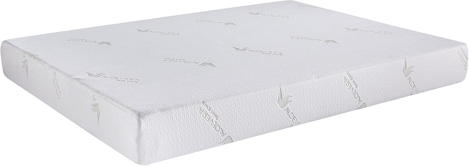 ALOE Infused Memory Foam Mattress in a Box, Roll-Compressed, 3-Layer Extra Firm