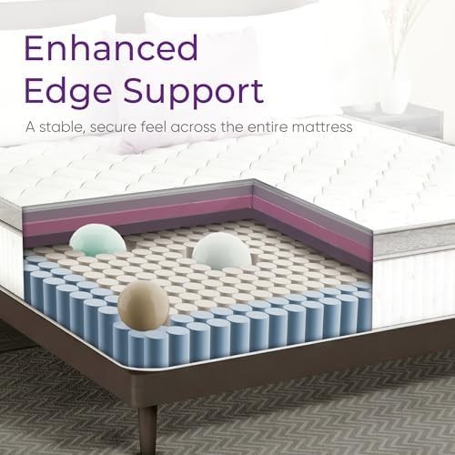 12 Inch Queen Mattress in a Box Hybrid Gel Memory Foam Pocket Spring Soft Plush