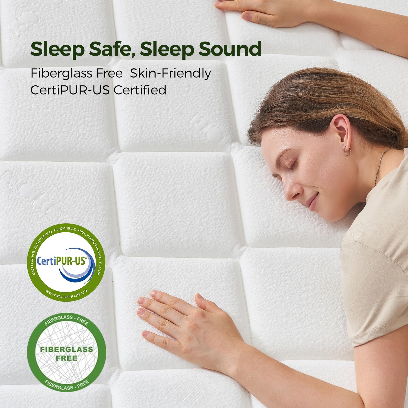 10 Inch Full Mattress: Medium Plush Hybrid Full Size Mattress with Memory Foa…