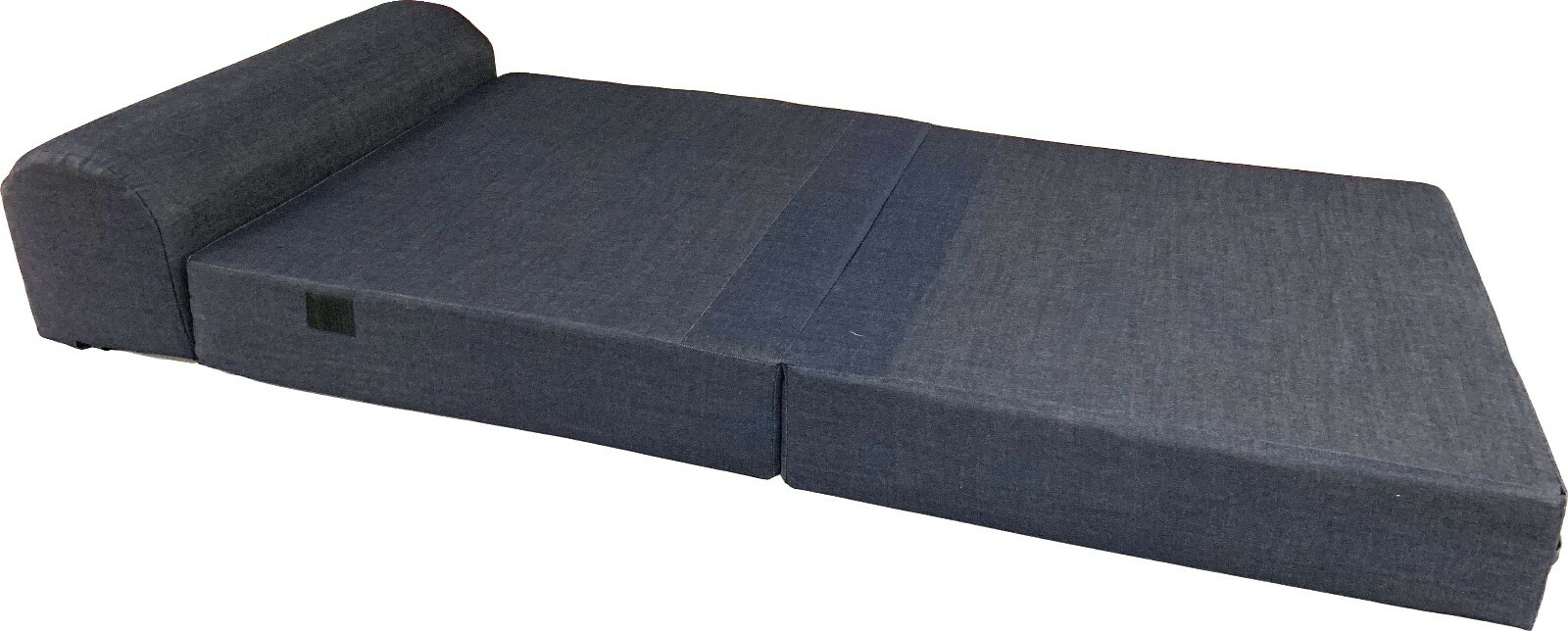 Twin Sleeper Chair Folding Foam Beds, Foldable Sofa Couches 6x32x70, Blue Denim