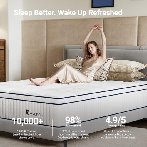 Hybrid Mattress 10 inch Mattress with Individual Pocket Spring Full 10 Inches