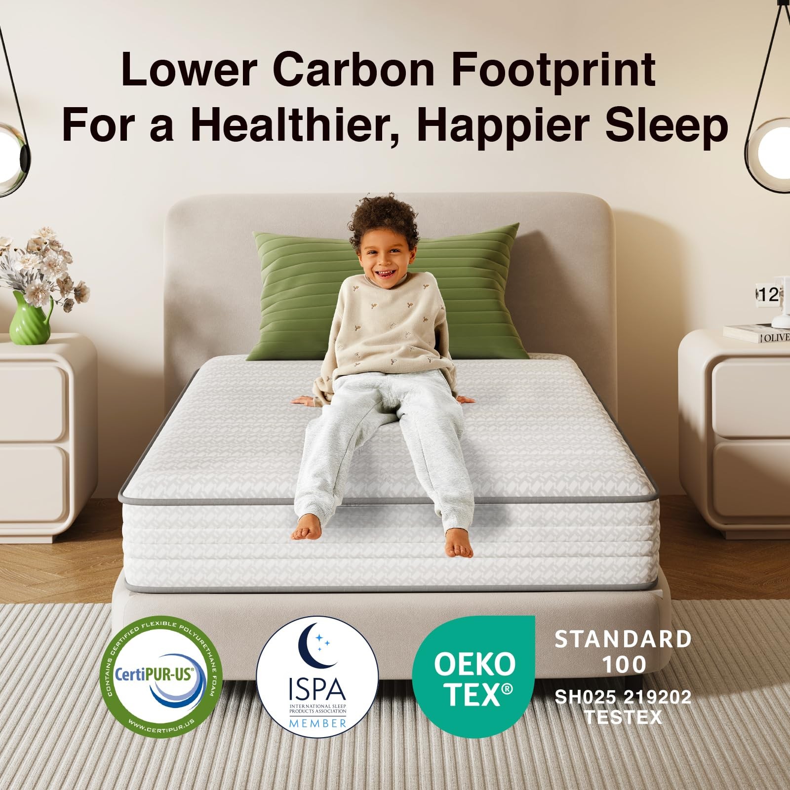 Novilla Twin Mattress, 6 Inch Twin Size Mattresses in a Box with Smarts™ Coil fo
