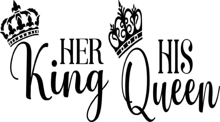 Queen 2 Pack – Vinyl Decal Sticker for Trucks, SUVs, Vans – Pink