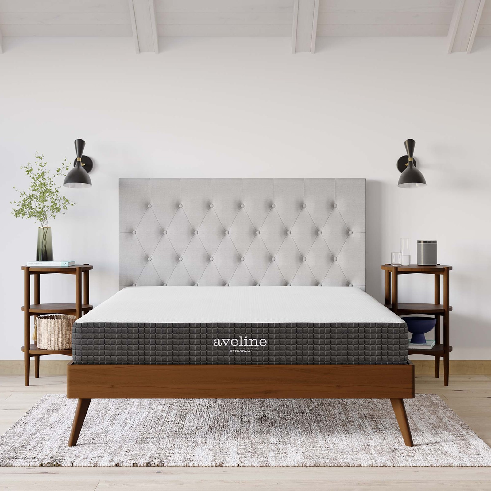 Modway 8″ Cool Gel-Infused Firm Queen Memory Foam Mattress With 10 Year Warranty