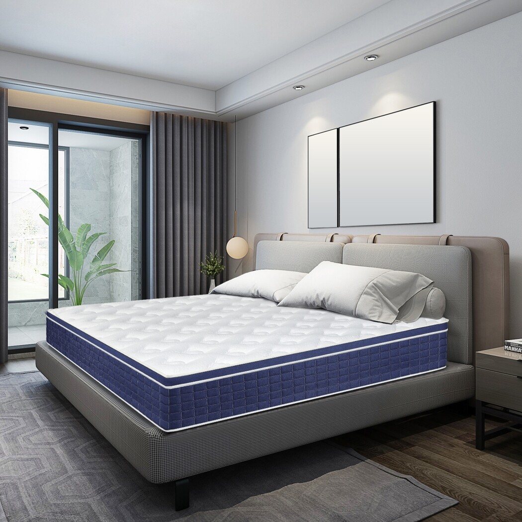 14/12 Inch Twin Full Queen King Mattress Hybrid Foam Pocket Coils Bed In a Box