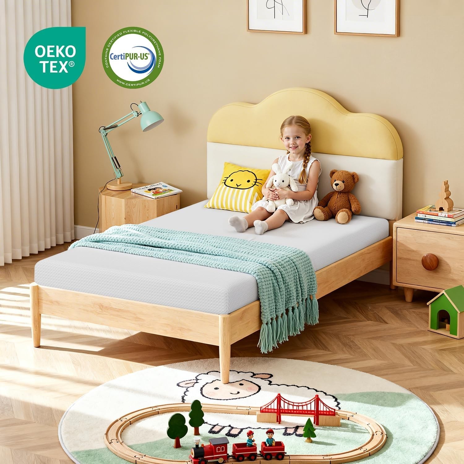 Washable Cover Twin Mattress | Pressure Relief | Cooling Gel
