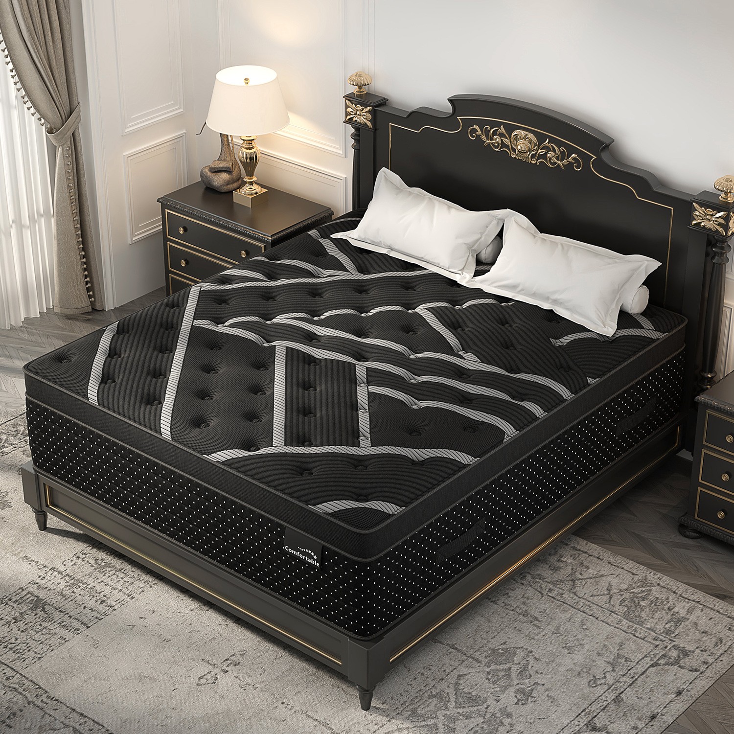 12/14Inch Hybrid Bed Mattress Twin Full Queen King Gel Memory Foam Innerspring