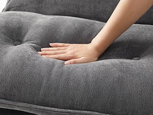 Futon Sofa Bed, 70″ Chenille Futon Couch with Adjustable