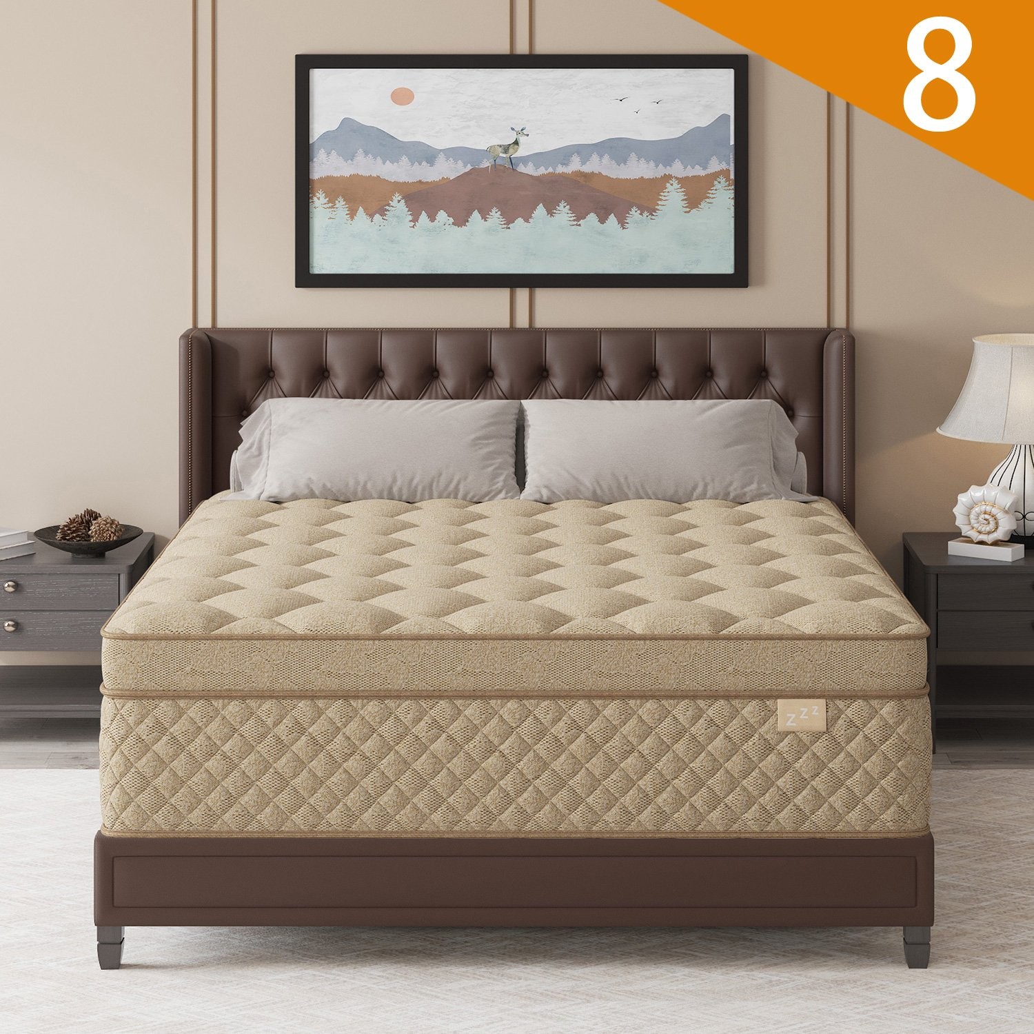 12″ 14″Gel Memory Foam Hybrid Spring Mattress Twin Full Queen King Bed in A Box