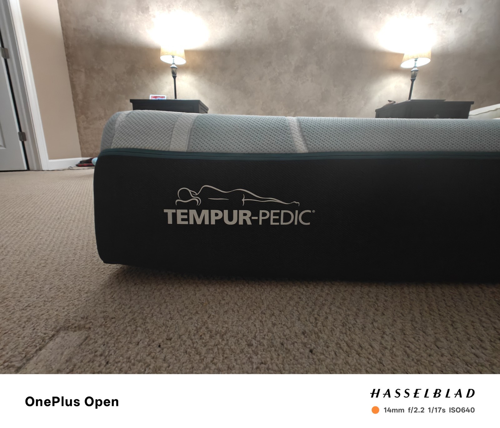 Hillcott Upholstered Bed, Tempur-Pedic Mattress and MotoSleep Adjustable Base