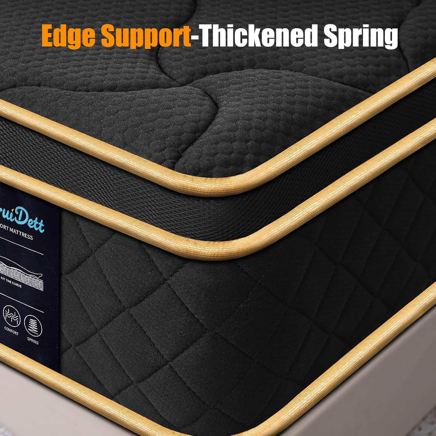 10 Inch Twin Hybrid Mattress Memory Foam Pocket Spring Medium Firm