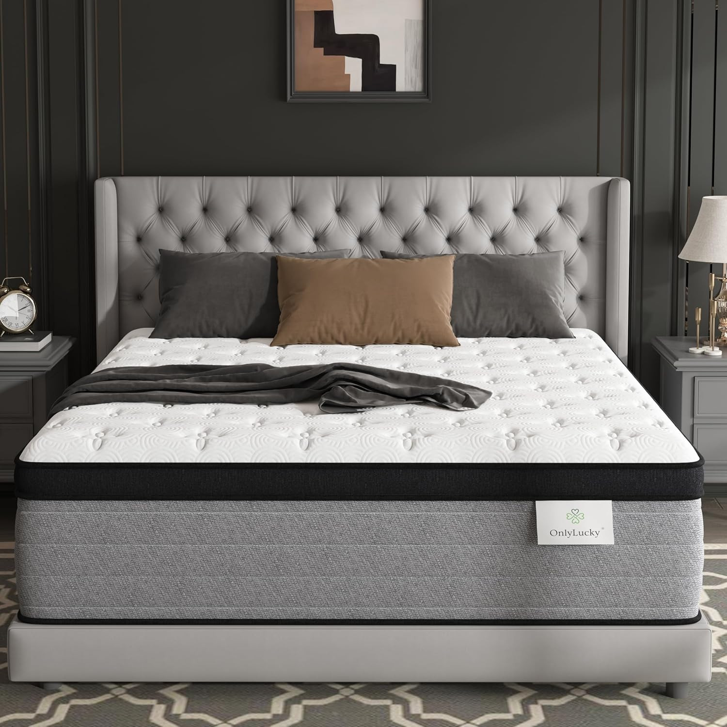 12″ Luxury King Mattress with Gel Foam & Pocket Springs for Cool Sleep