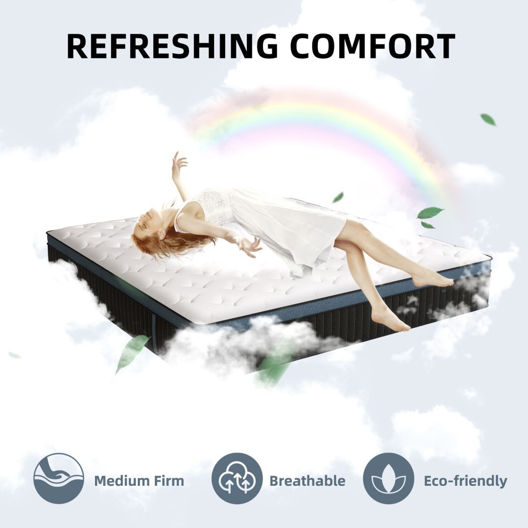 12″ 14″ Mattress in a Box Twin Full Queen King Size Memory Foam Pocket Spring