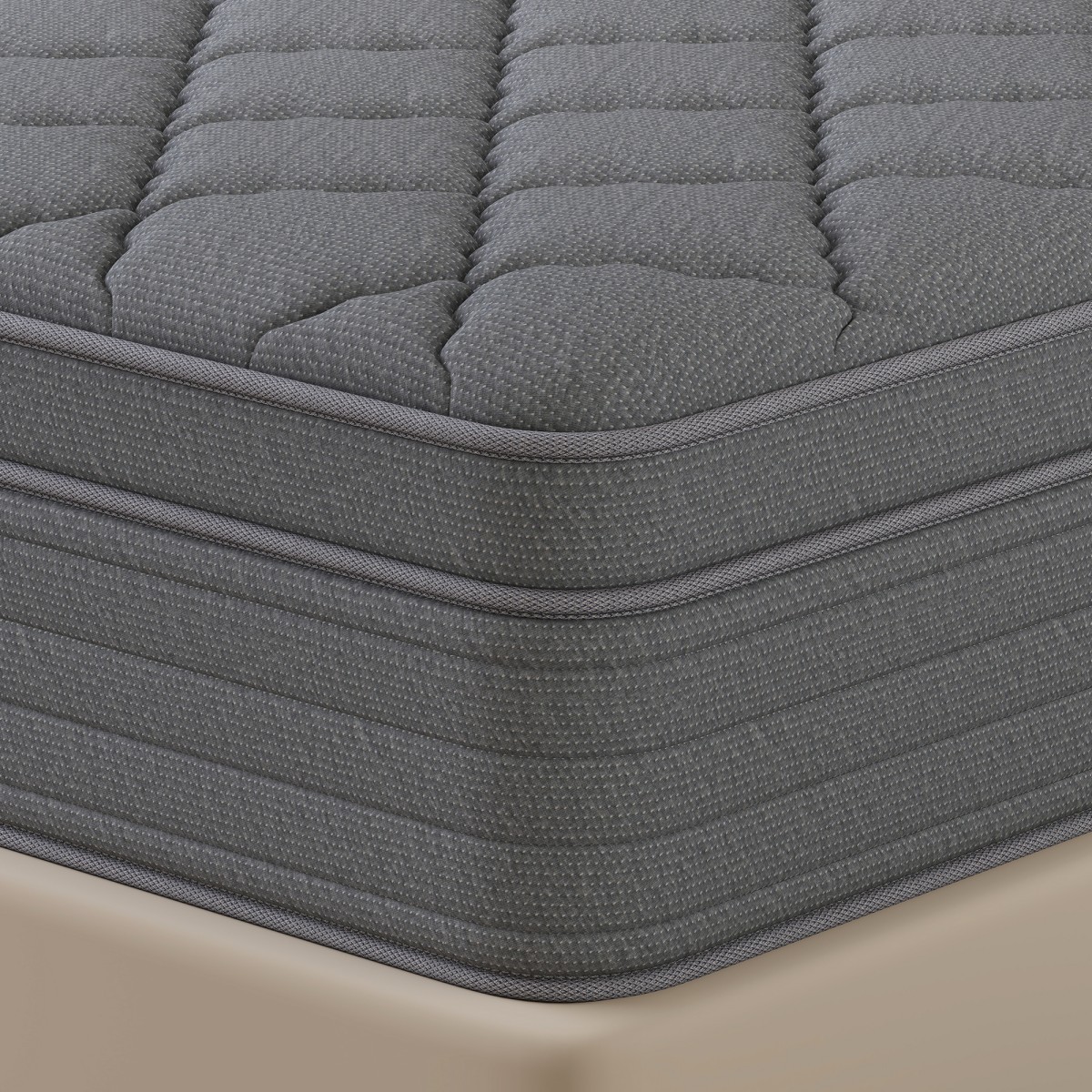 12″14″ Gel Memory Foam Hybrid Spring Mattress In A Box Twin Full Queen King Gray