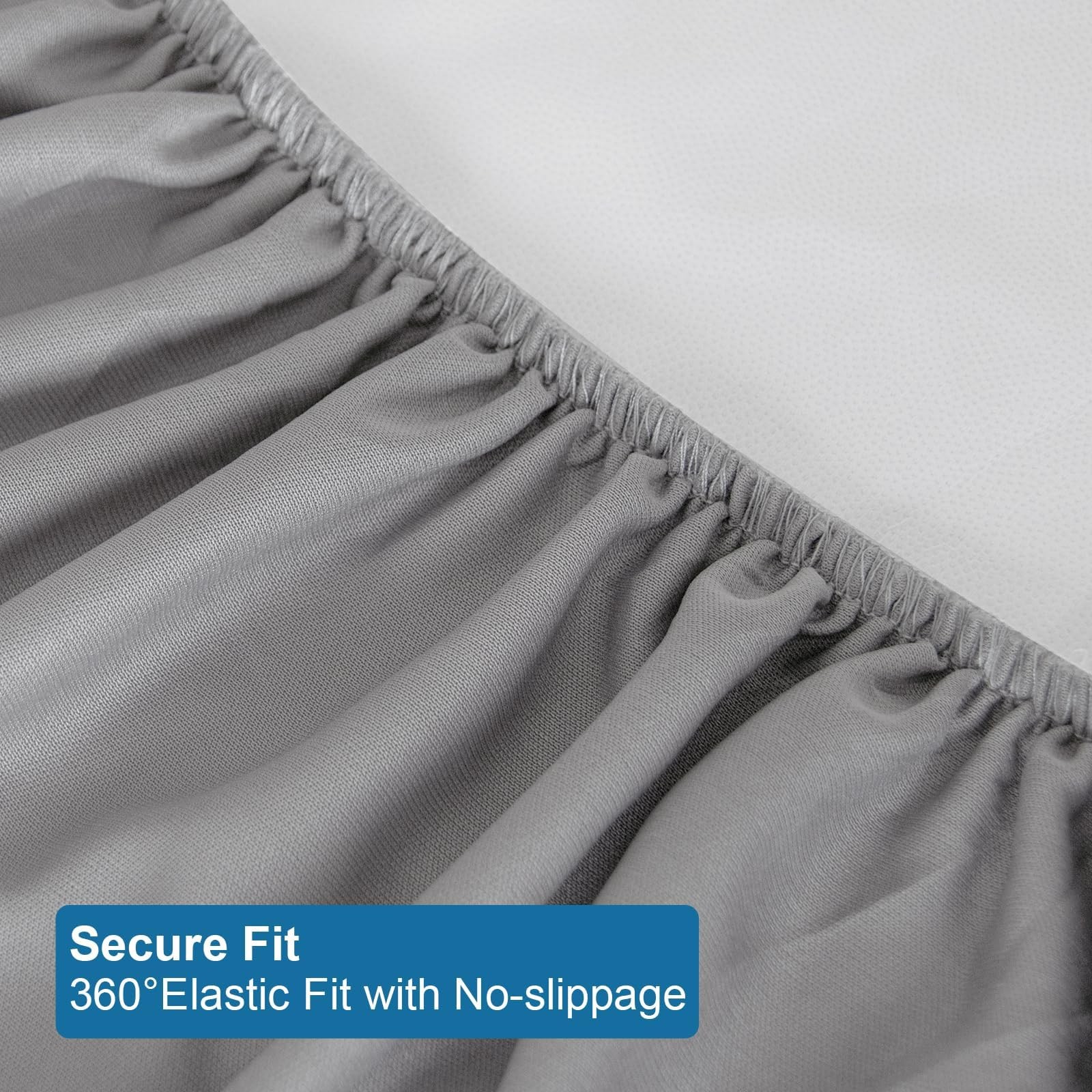 Twin Mattress Protector Waterproof, Size Pad Cover Twin, Gray